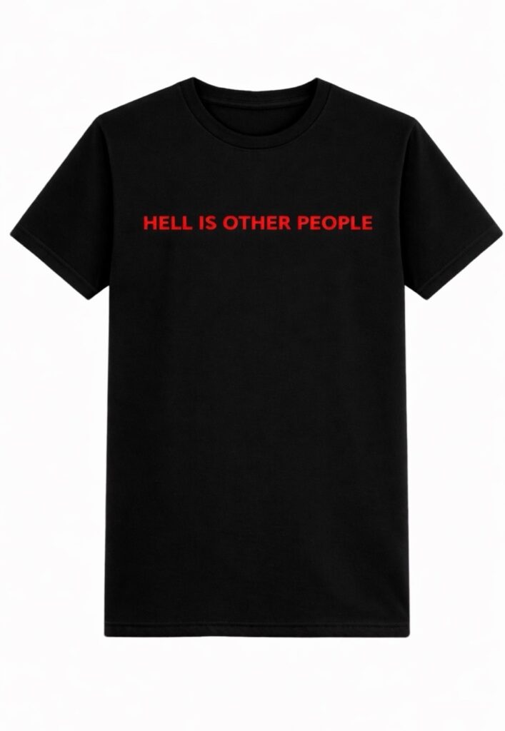 Camiseta Oversized Hell Is Other People (Red)
