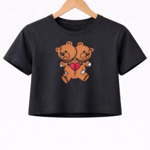 Cropped Matos Bear Burning Teddy