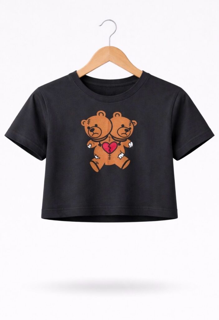 Cropped Matos Bear Burning Teddy