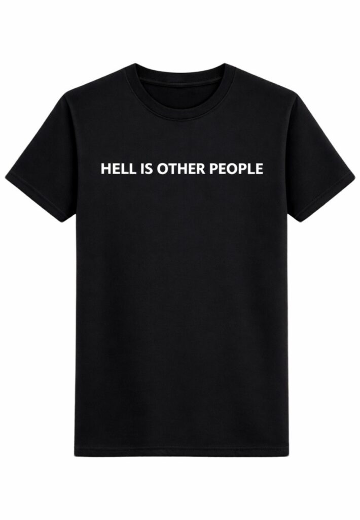 Camiseta Oversized Hell Is Other People (White)